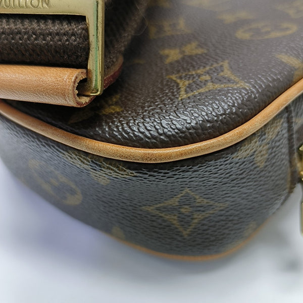 GANGE Monogram Coated Canvas Brown