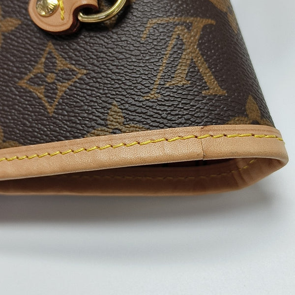 NEVERFULL MM Monogram Coated Canvas Brown