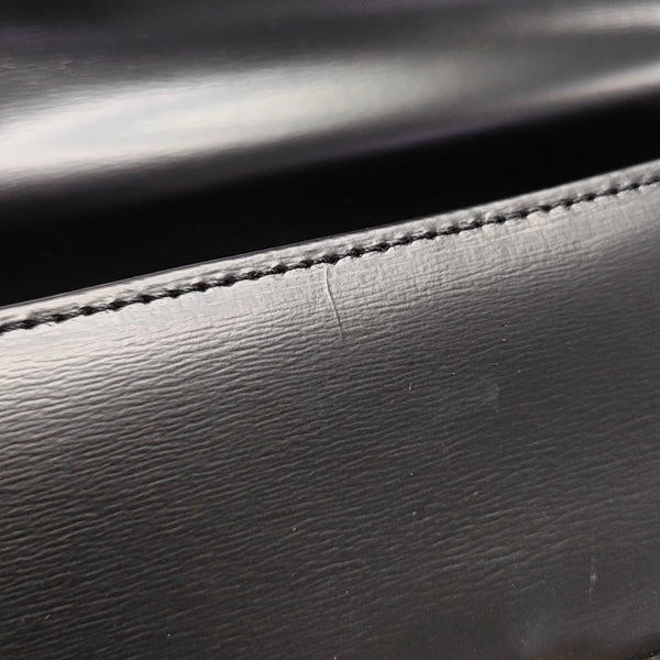Calfskin Top Handle Bag Black