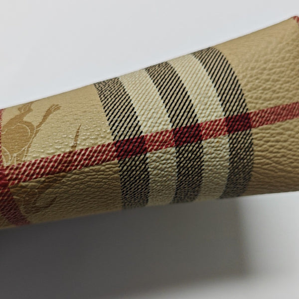 Coated Canvas Top Handle Bag Brown