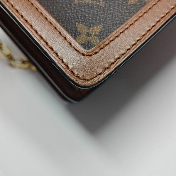 DAUPHINE MM Monogram Coated Canvas Brown