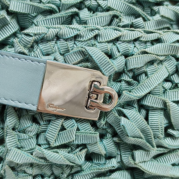 Clasp Hobo Canvas Green