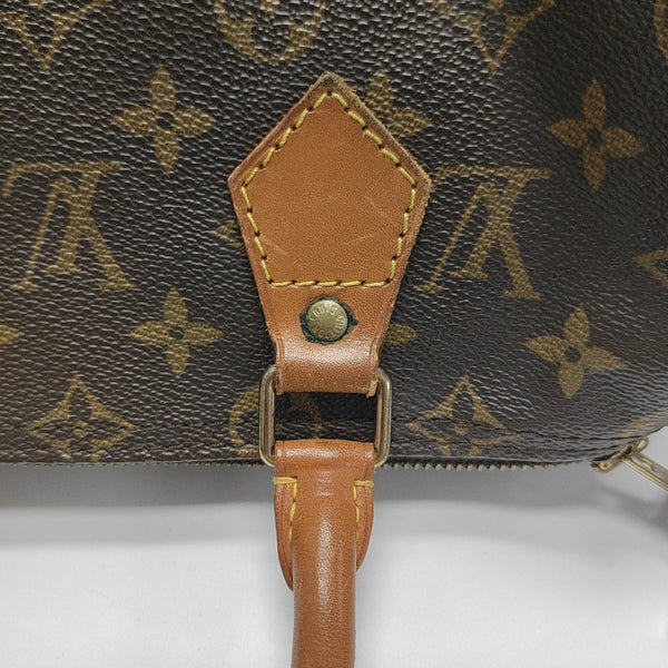 SPEEDY 25 Monogram Coated Canvas Brown