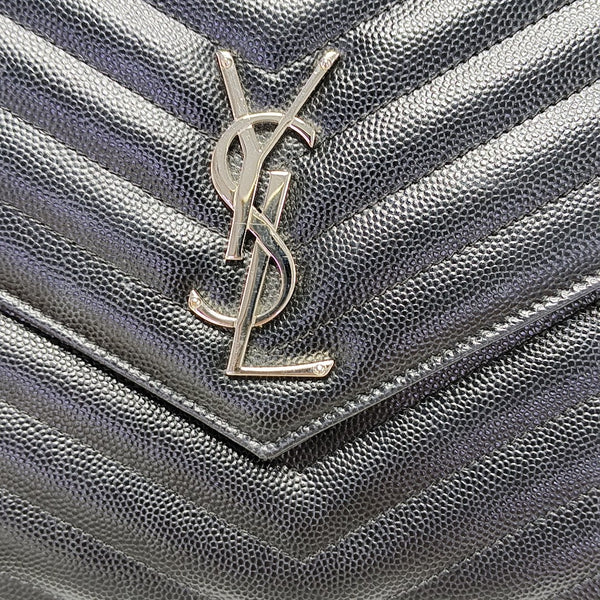 MONOGRAM Medium Chevron Calfskin Black