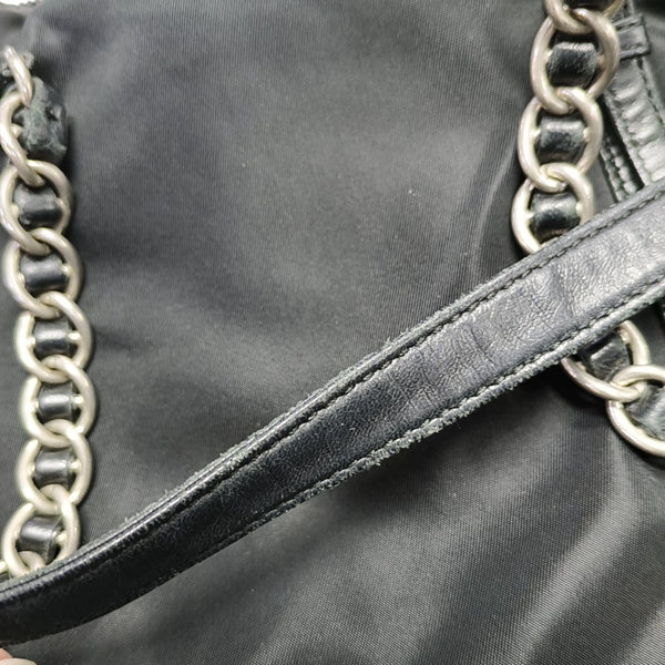 Nylon Shoulder Bag Black