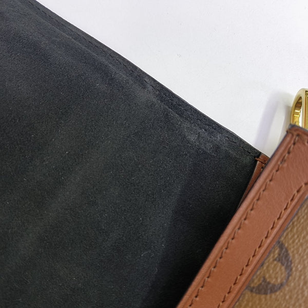 DAUPHINE MM Monogram Coated Canvas Brown