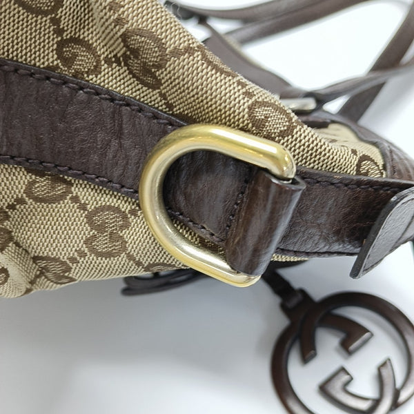 Monogram Canvas Tote Bag Brown
