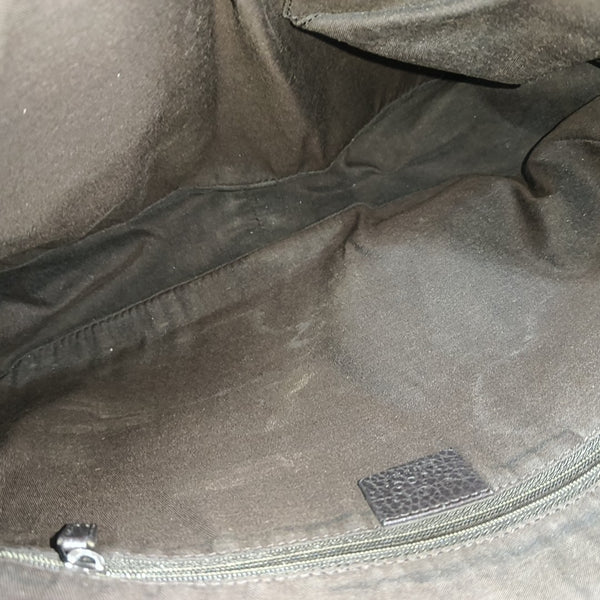 Monogram Canvas Top Handle Bag Brown