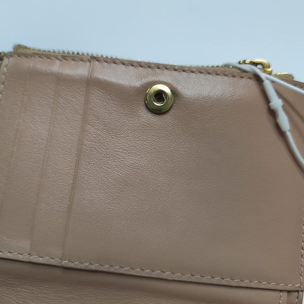 Calfskin Wallet Mini Gray
