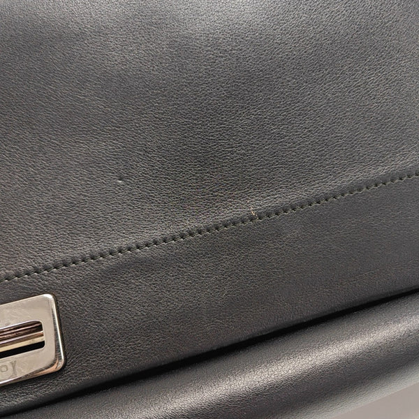 Calfskin Shoulder Bag Black