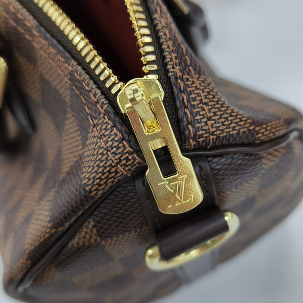SPEEDY 25 Damier Ebene Coated Canvas Brown