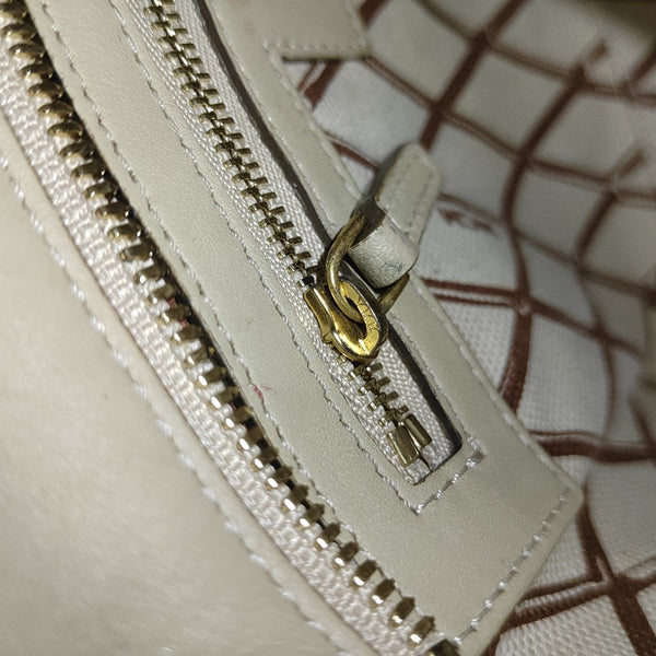 TONI Monogram Coated Canvas Beige