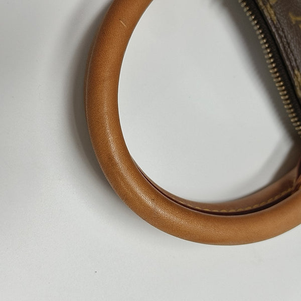 ALMA PM Monogram Coated Canvas Brown