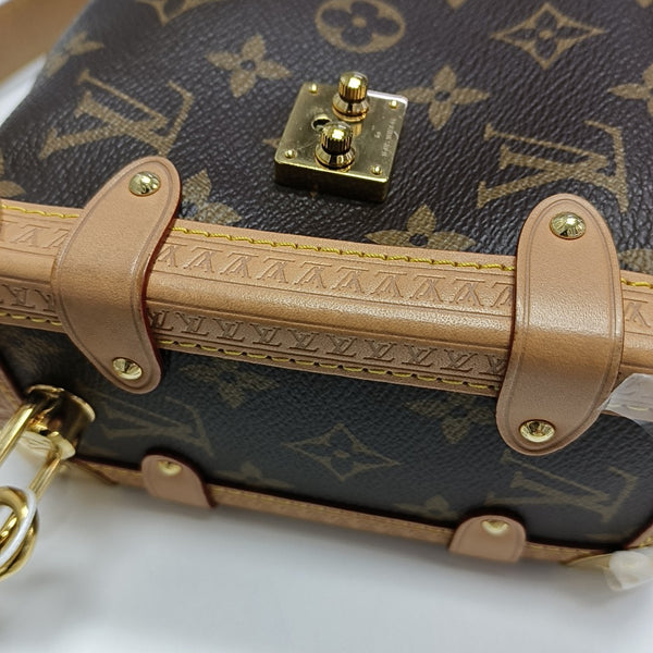 SIDE TRUNK MM Monogram Coated Canvas Brown