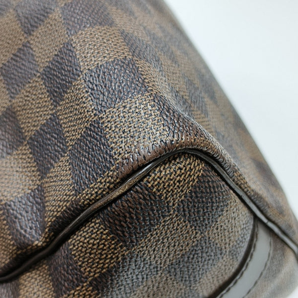 SPEEDY 25 Damier Ebene Coated Canvas Brown