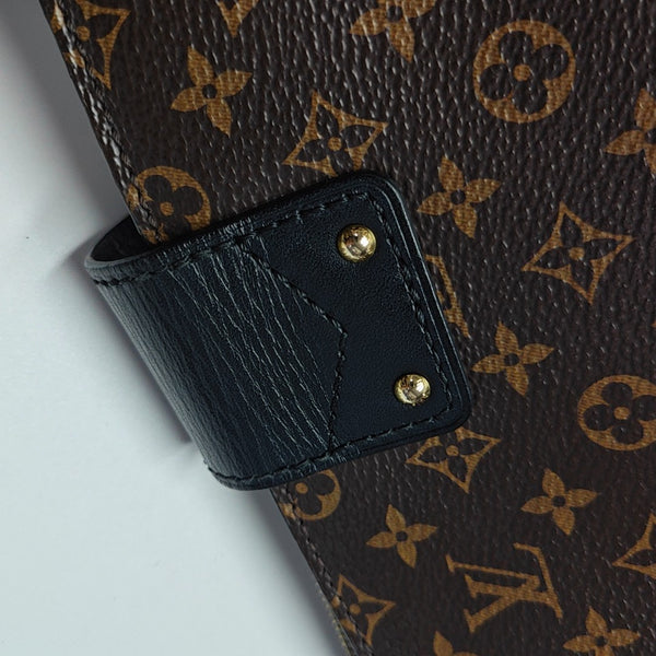 TRUNK Monogram Coated Canvas Brown
