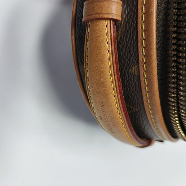 BOITE CHAPEAU Mini Monogram Coated Canvas Brown