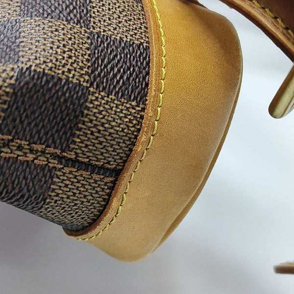 SOHO Damier Ebene Coated Canvas Brown