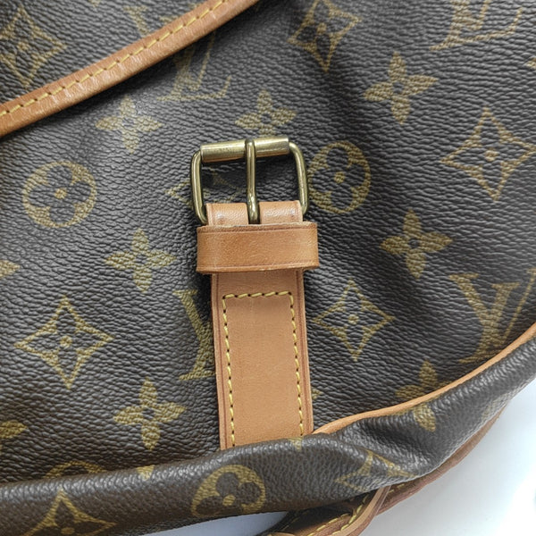 SAUMUR Monogram Coated Canvas Brown