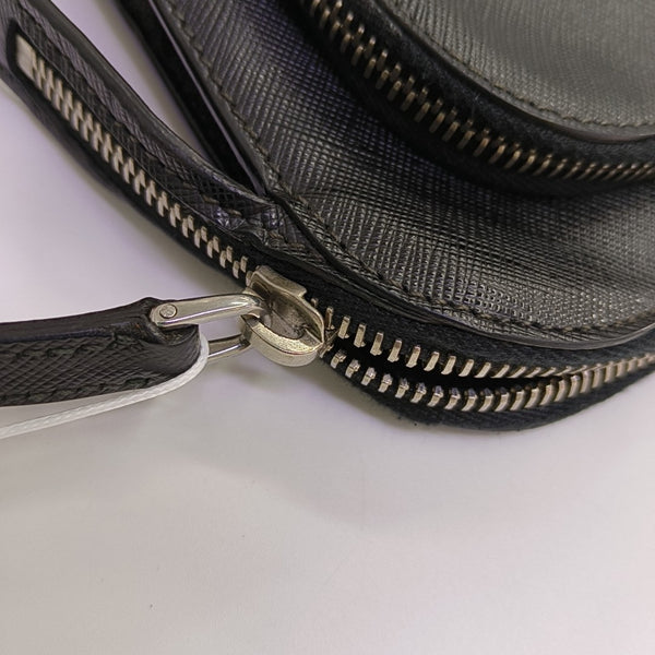 Saffiano Calfskin Clutch Black