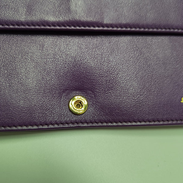 Calfskin Shoulder Bag Purple