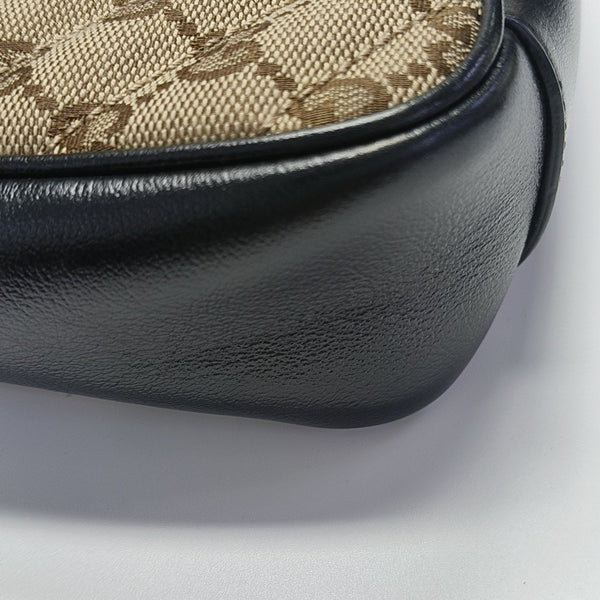 GG Marmont Small Quilted Canvas Brown