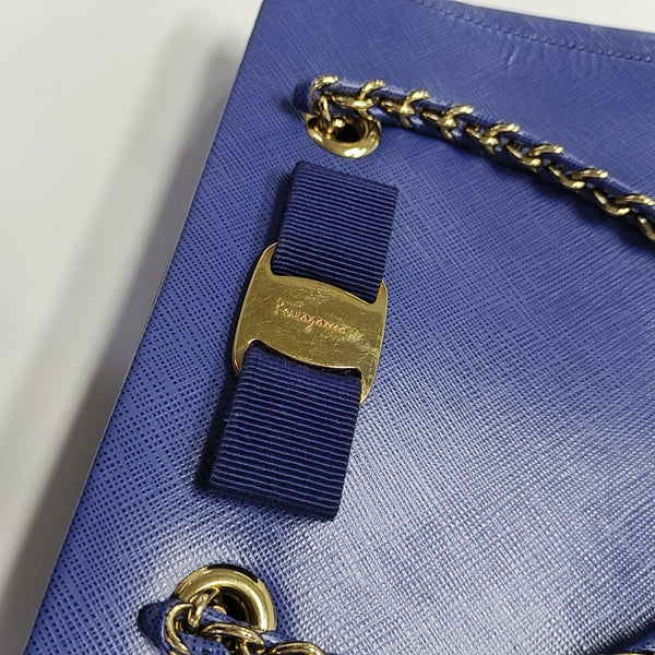 Calfskin Tote Bag Blue