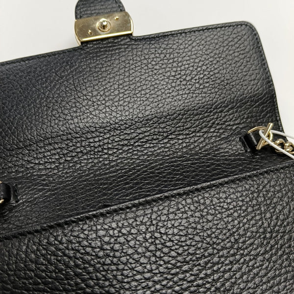 Interlocking G Small Calfskin Black