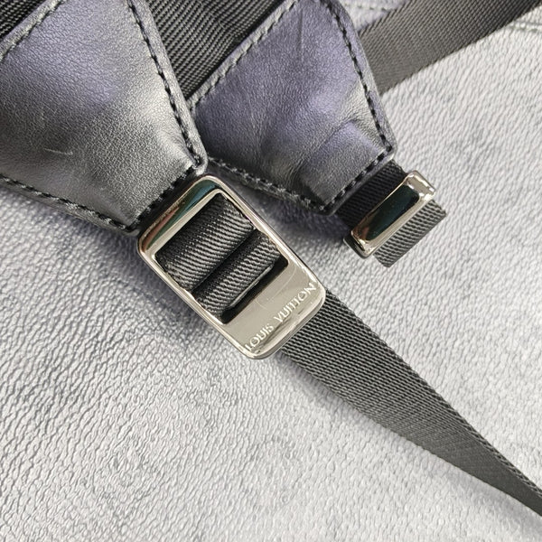 CHRISTOPHER PM Monogram Coated Canvas Gray