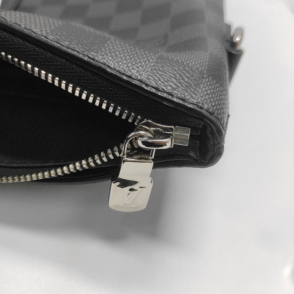 ANTON Damier Graphite Coated Canvas Gray