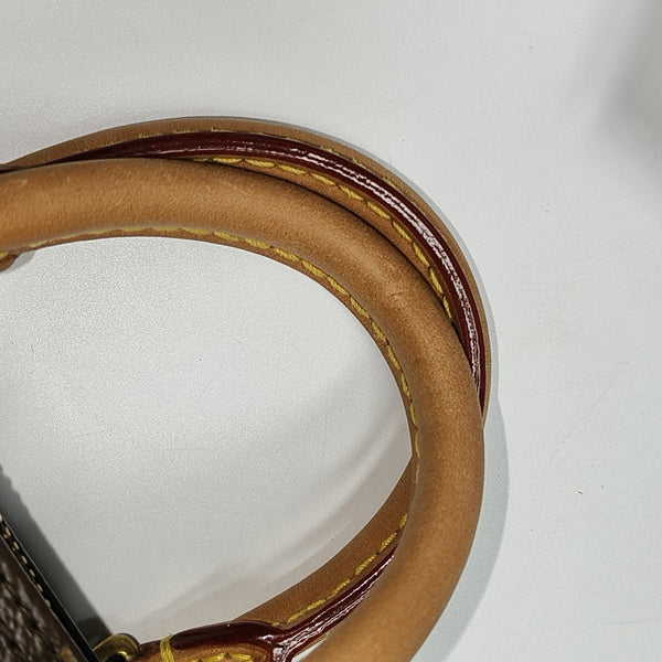 SPEEDY Nano Monogram Coated Canvas Brown