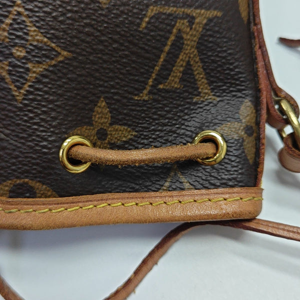 NÉONOÉ Nano Monogram Coated Canvas Brown