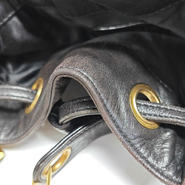 Calfskin Bucket Bag Brown