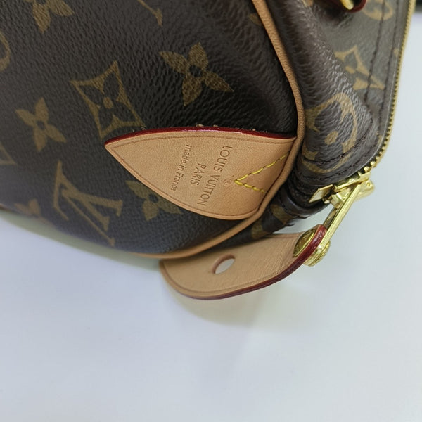 SPEEDY 25 Monogram Coated Canvas Brown