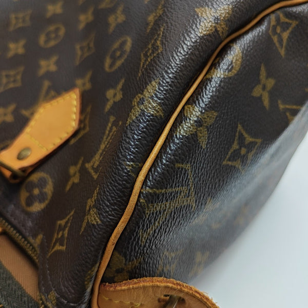 SPEEDY 30 Monogram Coated Canvas Brown