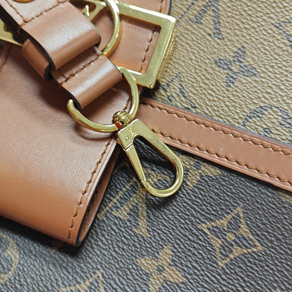 DAUPHINE MM Monogram Coated Canvas Brown
