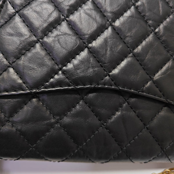 2.55 225 (small) Quilted Calfskin Black