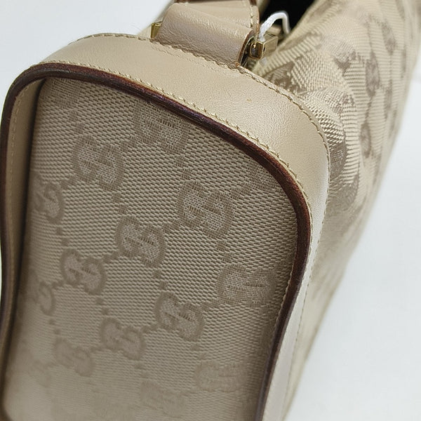 Monogram Canvas Top Handle Bag Beige