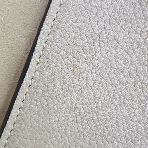 TRAPEZE Small Calfskin Beige