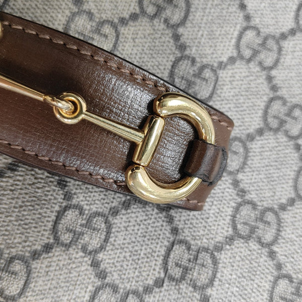 Horsebit 1955 Mini Monogram Fabric Beige