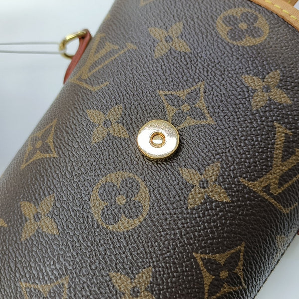 FOLD ME Monogram Coated Canvas Brown