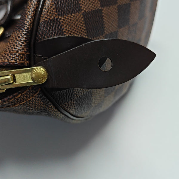 SPEEDY 25 Damier Ebene Coated Canvas Brown
