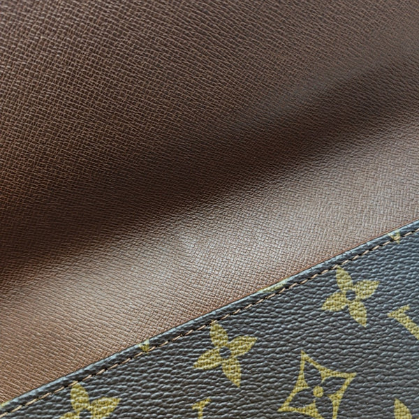 DAME GM Monogram Coated Canvas Brown