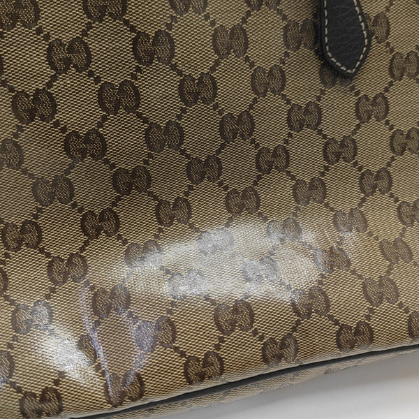 Monogram Coated Canvas Shoulder Bag Brown