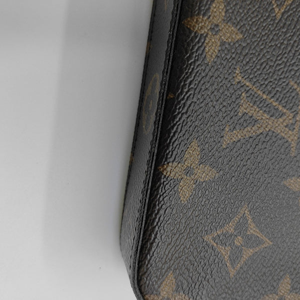 SARAH Monogram Coated Canvas Brown