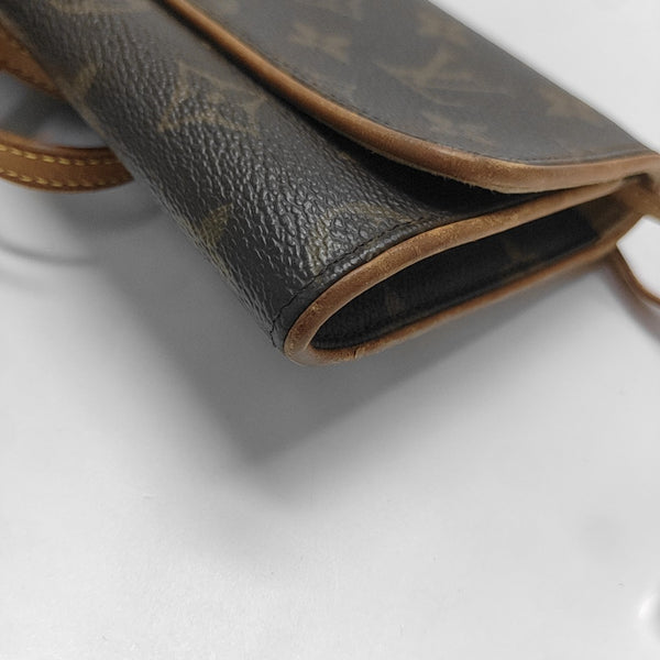 TWIN GM Monogram Coated Canvas Brown