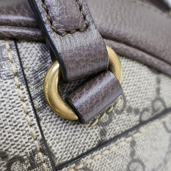Ophidia Mini Monogram Coated Canvas Beige