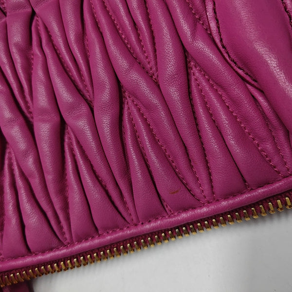 Quilted Lambskin Tote Bag Red