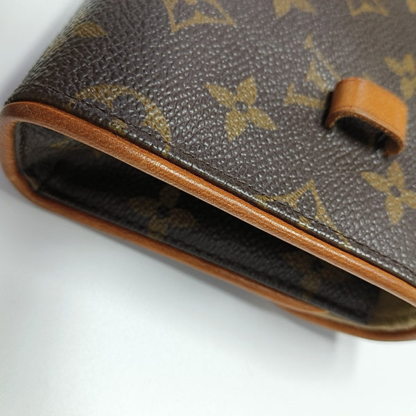 FLORENTINE Monogram Coated Canvas Brown