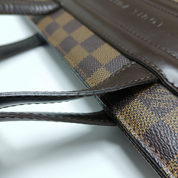 PARIOLI PM Damier Ebene Coated Canvas Brown